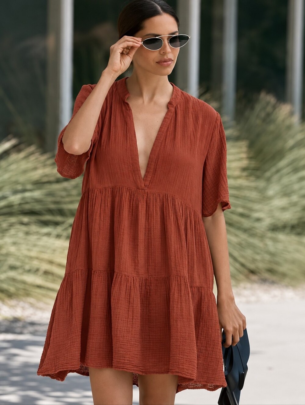 Anthropologie Celandine Kallie 100% Cotton Gauze Mini Dress